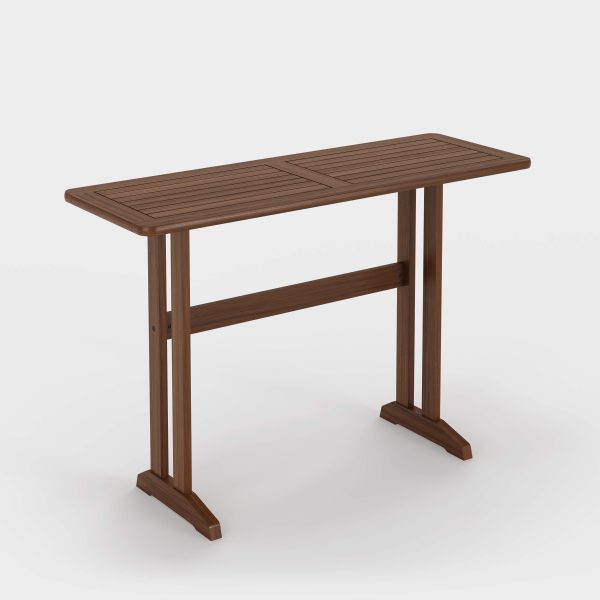 Foundations 54x19" Counter-Height Ipe Rail Table